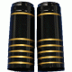 Shrink Capsules 30 pieces Black with Gold